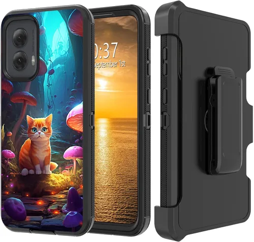 Vista 216 de Funda para Moto G Stylus 5G 2023 con funda de clip para cinturón y soporte, resistente de doble capa, resistente a prueba de golpes, para Motorola
