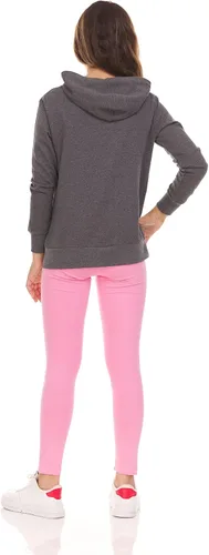 Vista 7 de Pink Angel Sudadera con capucha y cremallera para niñas pequeñas y grandes, sudadera de moda con capucha y cremallera completa
