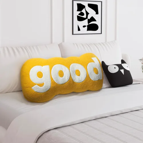 Vista 33 de Johnear Almohada de cabecera negra de felpa para lectura, almohada de apoyo para la espalda, almohada para cama sentada, sofá cama para adultos