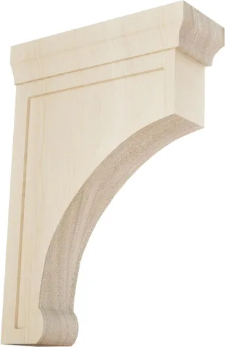 Vista 13 de Ekena Millwork Gomez - Soporte de madera, BKTW02X04X06GORW Madera de caucho.