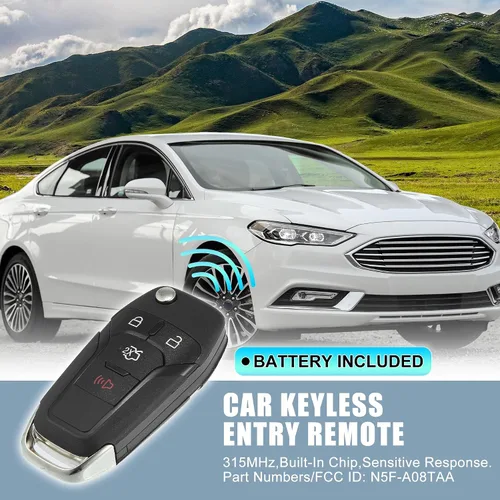 Vista 2 de X AUTOHAUX 315MHz N5F-A08TAA reemplazo inteligente de proximidad sin llave llave llave remoto llavero para Ford Fusion 2013 2014 2015 2016 4 botones