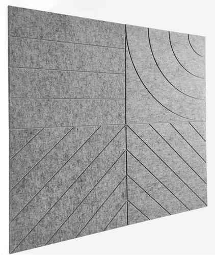 Vista 41 de Paneles acústicos cuadrados de 11.18 pulgadas, paquete de 12 paneles de pared que absorben el sonido, azulejos decorativos de fieltro insonorizados