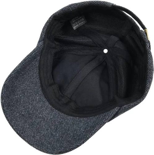 Vista 6 de BOTVELA Gorra de béisbol de lana para hombre, ajustable, sin estructura, sombrero de tweed