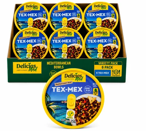 Vista 16 de Delicias Med Mediterranean Ready to Eat Meal, paquete variado, paquete de 6