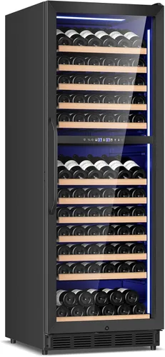 Vista 34 de Refrigerador de bebidas de 17 pulgadas de ancho – Enfriador de bebidas para 126 latas con puerta de vidrio Mini refrigerador de cerveza