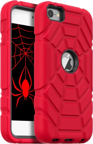 Vista 8 de Grifobes Funda para iPod Touch 7ª generación, iPod Touch 6ª/5ª generación, 3 en 1, resistente a prueba de golpes, funda protectora resistente