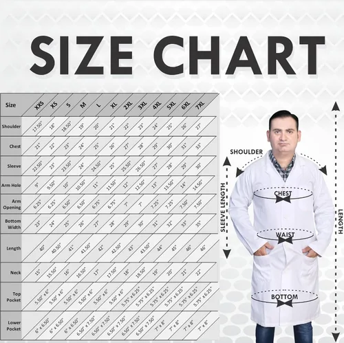 Vista 5 de DR Uniforms - Abrigo de laboratorio unisex (60% algodón, 40% poliéster) sanforizado para evitar que se encoja, (blanco) - 4XL