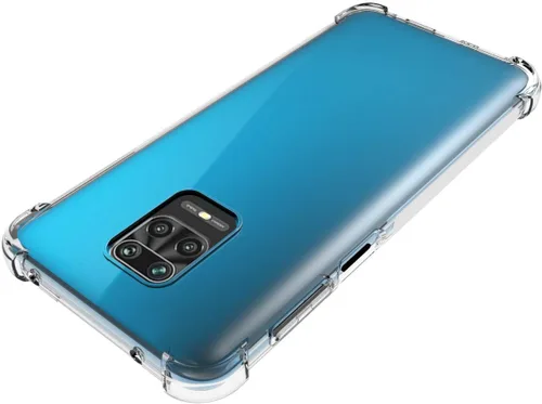 Vista 4 de USTIYA Funda para Xiaomi Mi Redmi Note 9s/Note 9 Pro/Note 9 MAX Clear TPU Cuatro Esquinas Parachoques Proteger Cámara Cubierta Protectora