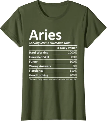 Vista 48 de ARIES Nutrition - Camiseta divertida de regalo con nombre personalizado para cumpleaños, Negro, S