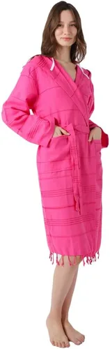 Vista 8 de SULTAN'S GEM Bata ligera de algodón con capucha para hombres y mujeres, bata de baño de algodón turco, bata unisex