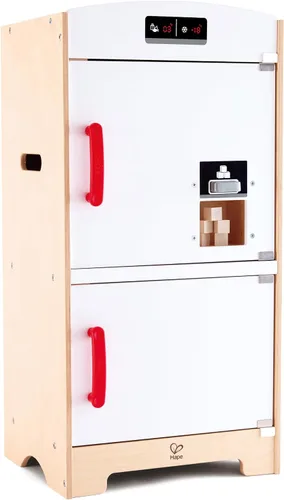 Vista 8 de Hape, Parrilla para barbacoa de juguete con set de comida de juguete para cocinar brochetas de madera con accesorios
