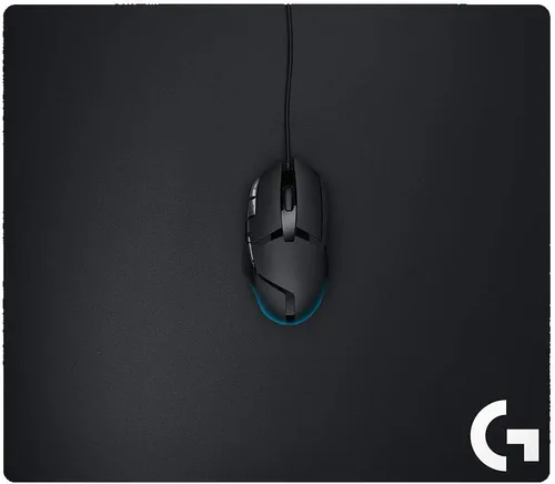 Vista 3 de Logitech G640 - Alfombrilla de mouse para juegos de tela, fricción superficial moderada, textura de superficie consistente, estable, enrollable