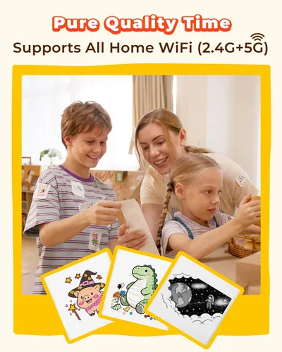 Vista 9 de MUNBYN SP01 Smart AI Sticker Printer Voice to Print for Kids Thermal Maker