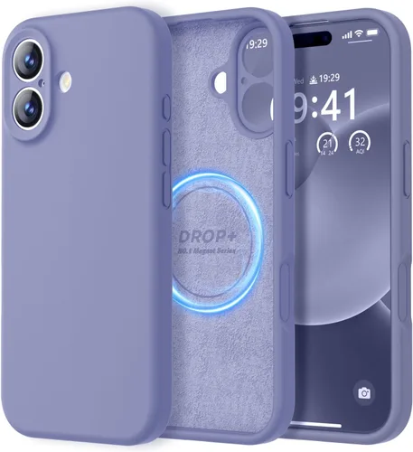 Vista 360 de LOVE 3000 Diseñada para Funda iPhone Air, Silicona Premium [Compatible con Magsafe][Forro de Microfibra Suave Anti-Rayones] Funda Protectora