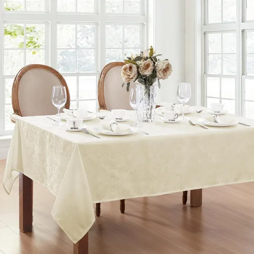 Vista 24 de Elrene Home Fashions Caiden Elegance - Servilleta, diseño de Damasco Arándano