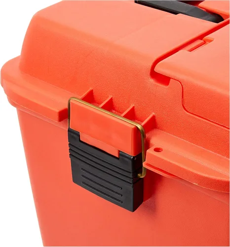 Vista 4 de Plano Caja de almacenamiento en seco extra grande con bandeja naranja