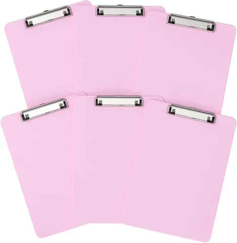 Vista 36 de Portapapeles de plástico, tablero de clip negro A4 de 8.5 x 11 pulgadas para aula, estudiantes, niños, mujeres, tamaño 9 x 12.5 pulgadas con clip