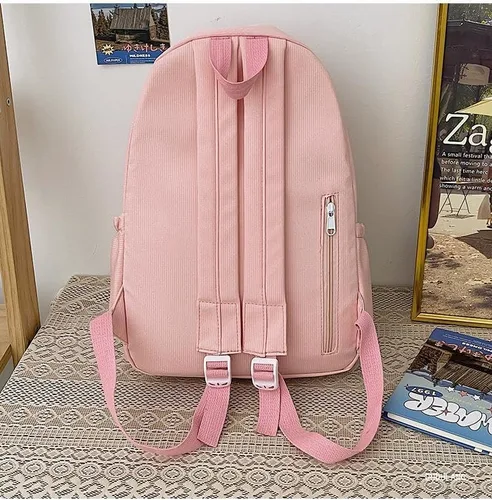Vista 4 de Linda mochila para mujeres y hombres, diseño Kawaii Y2K moderno colorido Harajuku senderismo mochila de viaje mochila estética mochila, Estrella