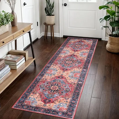 Vista 41 de SIILOOM Alfombra lavable de 2 x 3 pies, alfombra suave color taupe ceniza para entrada, tapete antideslizante para puerta de interior, tapete