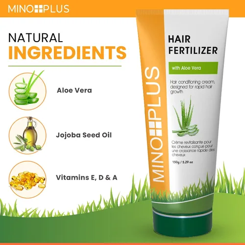 Vista 3 de Fertilizante orgánico para el cabello 5.29 oz - Formulado para prevenir la pérdida de cabello, con aceite de zanahoria