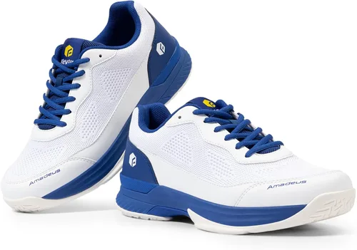 Vista 6 de FitVille Wide Pickleball Shoes for Men Tennis Shoes Sneakers for All Court Racquetball Mens Athletic Shoes with Arch Support