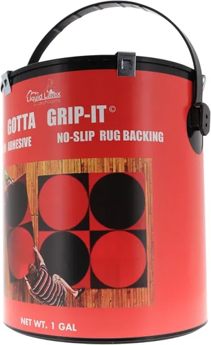 Vista 6 de Gotta Grip-It - Alfombra antideslizante de goma fijadora, 1 galón, segura y fácil de usar, lavable a máquina y apta para secadora, adhesivo