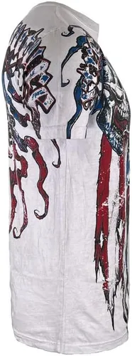 Vista 6 de Xtreme Couture by Affliction - Camiseta para hombre, diseño patriota, color blanco
