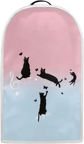Vista 2 de doginthehole Cubierta antipolvo para licuadora de gatos negros, cubierta para electrodomésticos, resistente al polvo, con mango superior