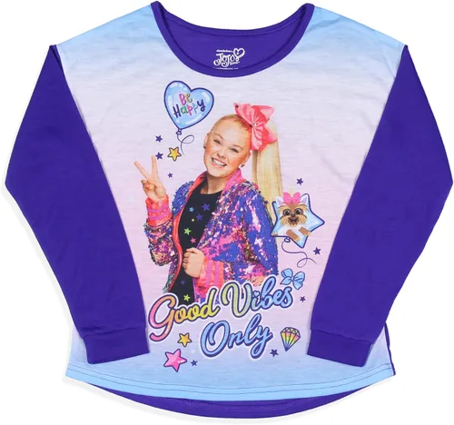 Vista 2 de Nickelodeon JoJo Siwa - Conjunto de pijama de 2 piezas para niña con diseño de lazo y lazo