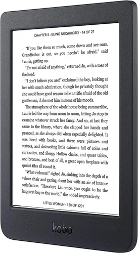 Vista 7 de Kobo Nia eReader Pantalla táctil sin reflejos de 6 pulgadas Brillo ajustable Delgado y ligero eBooks WiFi 8 GB de almacenamiento