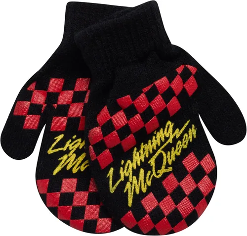 Vista 6 de Disney Cars Lightning McQueen Winter Hat 2 Pair Mittens or Gloves ToddlerLittle Boys
