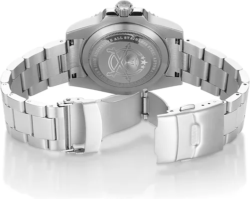 Vista 5 de ADDIESDIVE Reloj de buceo automático estéril para hombres Surf Dial pulsera de acero inoxidable MY-H3-2