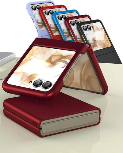 Vista 7 de Foluu Funda delgada para Motorola Razr 2024/2025 [No compatible con Razr Plus 2024], con protector de pantalla frontal integrado, policarbonato mate