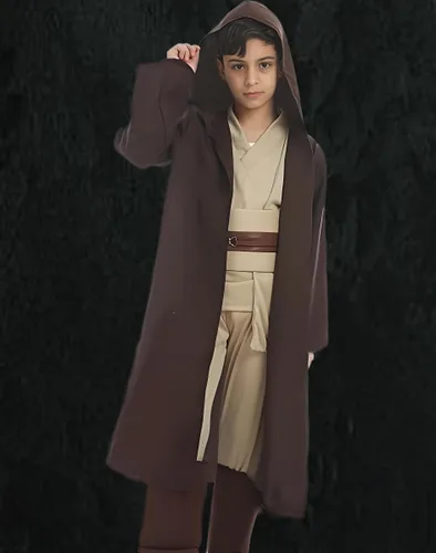 Vista 3 de GOLDSTITCH Bata con capucha para niños, disfraz de caballero