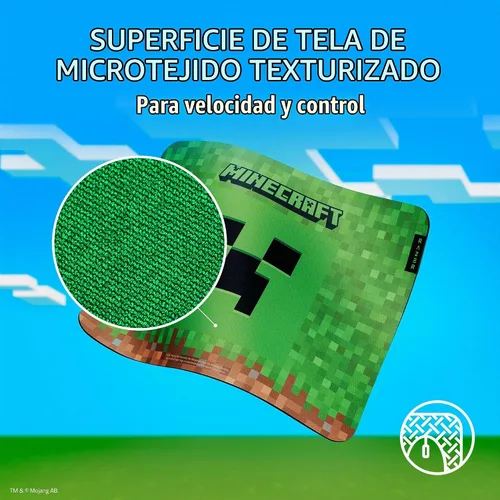 Vista 3 de Razer Gigantus V2 Minecraft Edition - Alfombrilla de mouse suave para juegos para velocidad y control