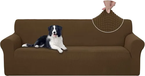 Vista 73 de U-NICE HOME Funda para sofá biplaza elástica, cubierta para sofá, funda para sillón, protector de muebles para sofá con 2 cojines, funda para sofá