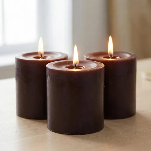 Vista 23 de Richland® Juego de 20 velas de pilar de 2 x 3 pulgadas, color marfil sin perfume