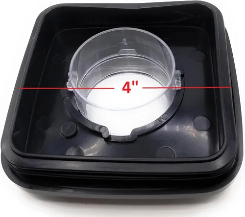 Vista 5 de Blendin Tapa cuadrada de repuesto para frascos, compatible con Oster & Osterizer Blender tarros de vidrio o plástico con apertura superior de 4