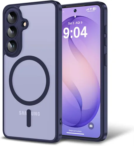 Vista 102 de Funda para iPhone 11 con protector de pantalla, compatible con MagSafe, ultra delgada, translúcida, mate, a prueba de golpes, color negro