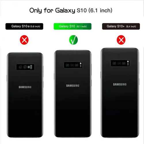 Vista 2 de Funda para Galaxy S10, delgada, a prueba de golpes, transparente, suave, flexible, TPU floral, funda protectora para Samsung Galaxy S 10 (2019)