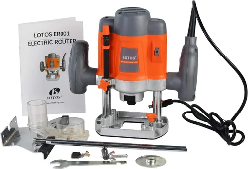 Vista 7 de Lotos ER001 Enrutador Eléctrico de Inmersión para Madera con Borde, 110/120V