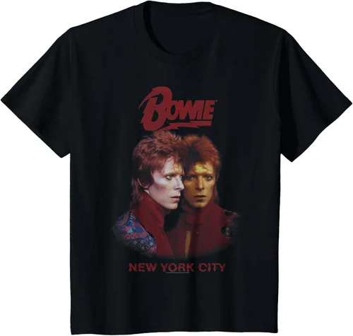 Vista 8 de David Bowie - Camiseta New York City Tour, Negro