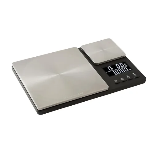 Vista 8 de KitchenAid KQ909 Báscula digital de cocina y alimentos de doble plataforma, capacidad de 11 libras y capacidad de precisión de 16 onzas, color negro