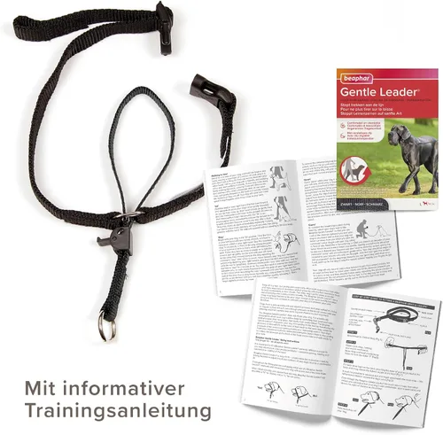Vista 6 de Beaphar Gentle Leader L - Collar para cabeza de perro, 1 pieza, tela, entrenamiento amable y eficaz, sin tirones ni asfixia, razas grandes