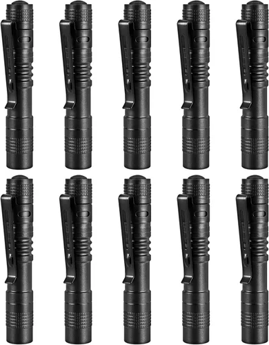 Vista 8 de Linterna de la pluma,2PCS llevó las linternas de la luz de la pluma con el clip,Mini linterna de bolsillo pequeña linterna de inspección de Penlight