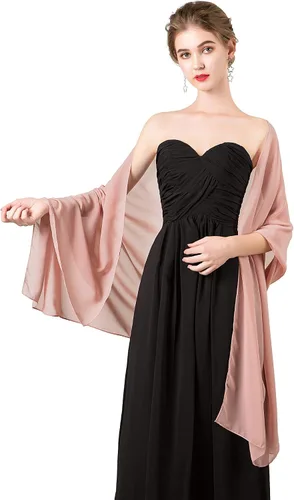 Vista 2 de Chales/mantones de gasa suave para vestidos, accesorios de mujer