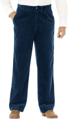 Vista 8 de KingSize Pantalones de pana con frente liso de seis columnas Negro
