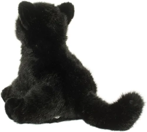 Vista 3 de Douglas Salem - Peluche de gato negro, 9 pulgadas de alto sentado