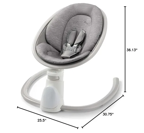 Vista 7 de Graco® Soothe 'n Sway - Columpio Bluetooth 3 en 1 para bebé, crece con tu hijo, múltiples ajustes relajantes y conectividad Bluetooth