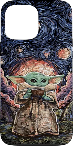 Vista 24 de Star Wars: The Mandalorian The Child Starry Night Style - Carcasa para iPhone 17